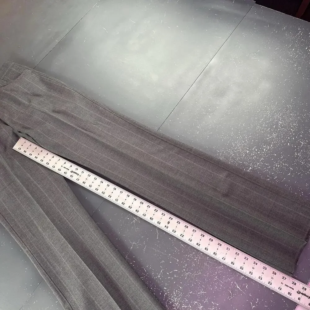 VTG Pagano West Suit Mens 42R Gray Tweed Wool Blend Striped 32" Waist NWT USA - Picture 16 of 16